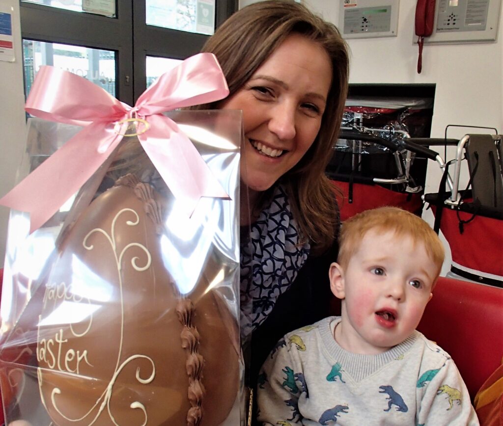 Easter egg fundraising for childhood cancer research